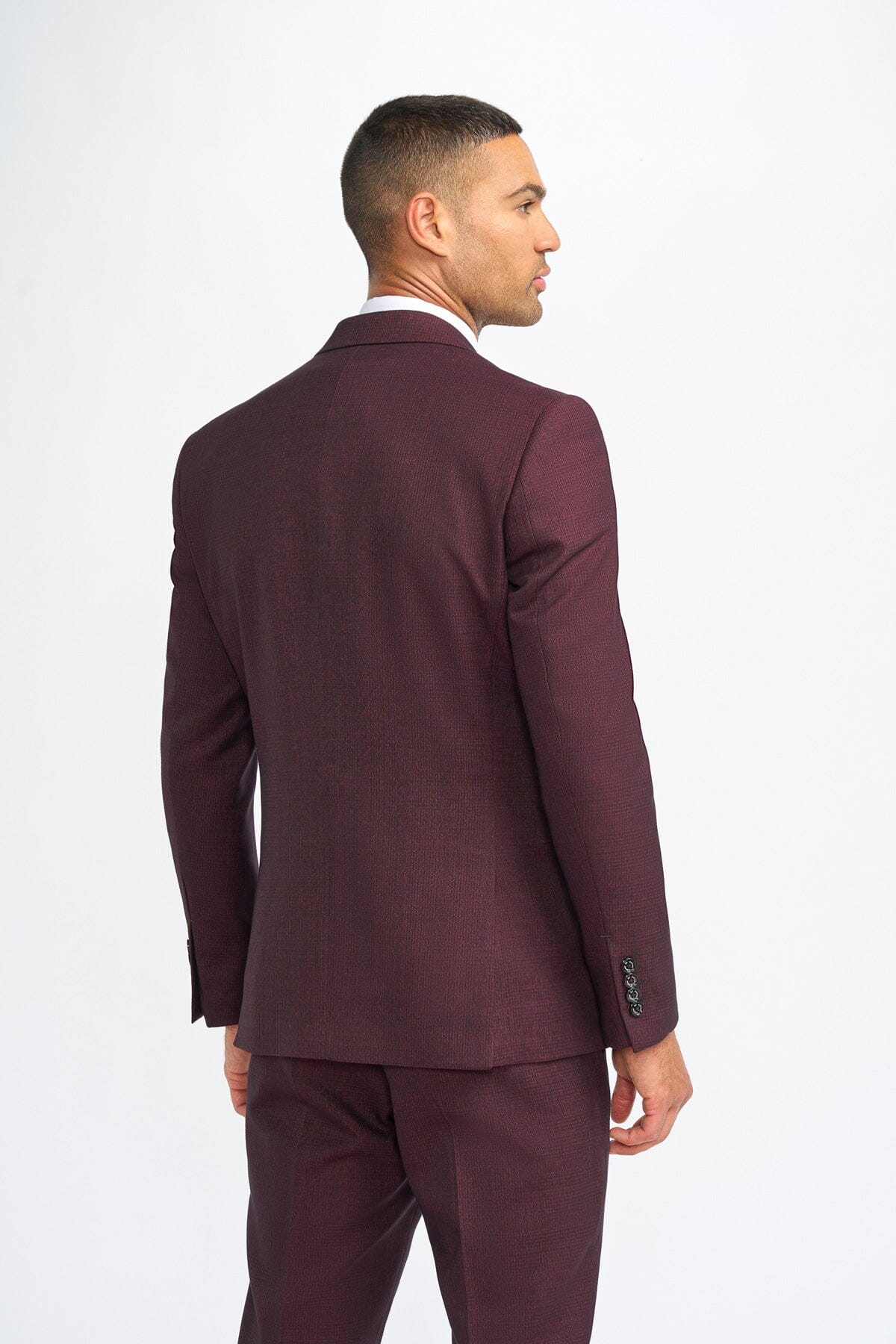 Caridi Wine Blazer - Blazers & Jackets -