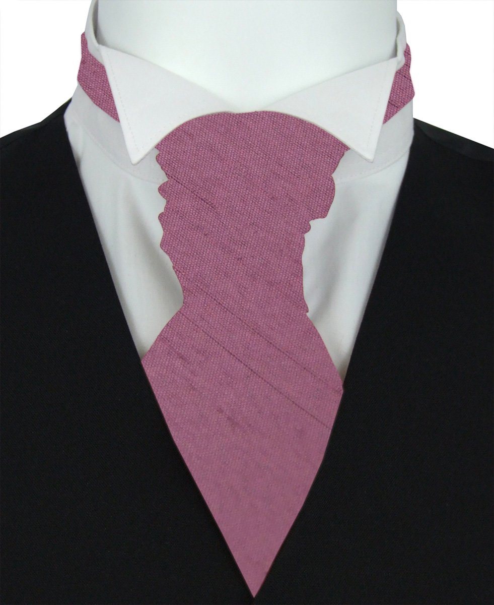 CLEARANCE - Amethyst Shantung Pre - Tied Wedding Cravat - Clearance - Swagger & Swoon