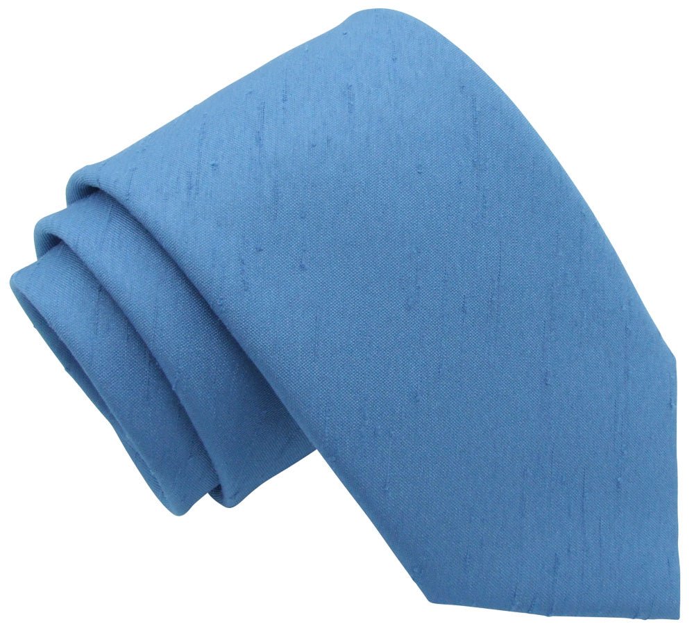 CLEARANCE - Bluebell Shantung Skinny Tie - Clearance - Swagger & Swoon