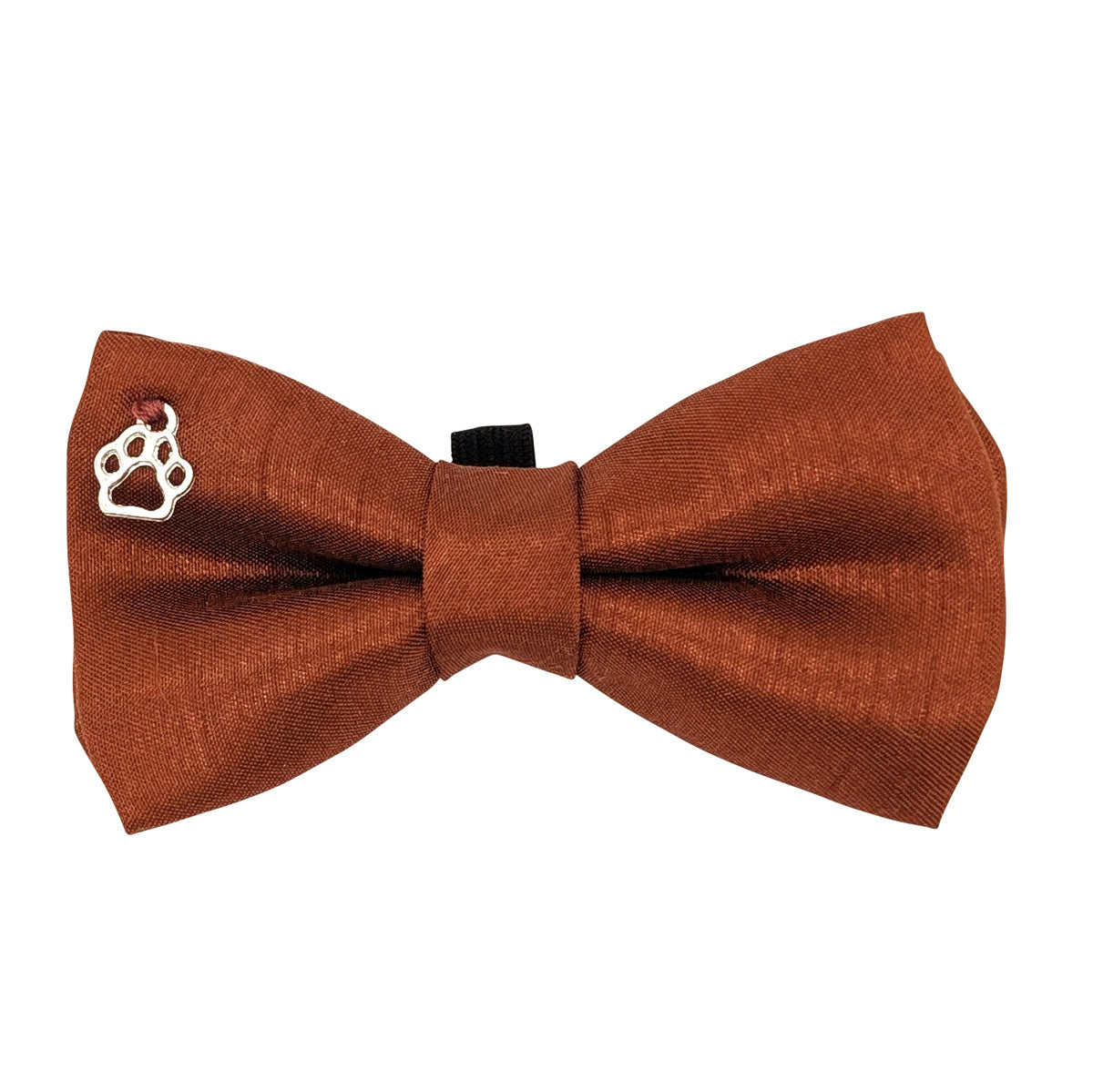 Russet Shantung Dog Bow Tie