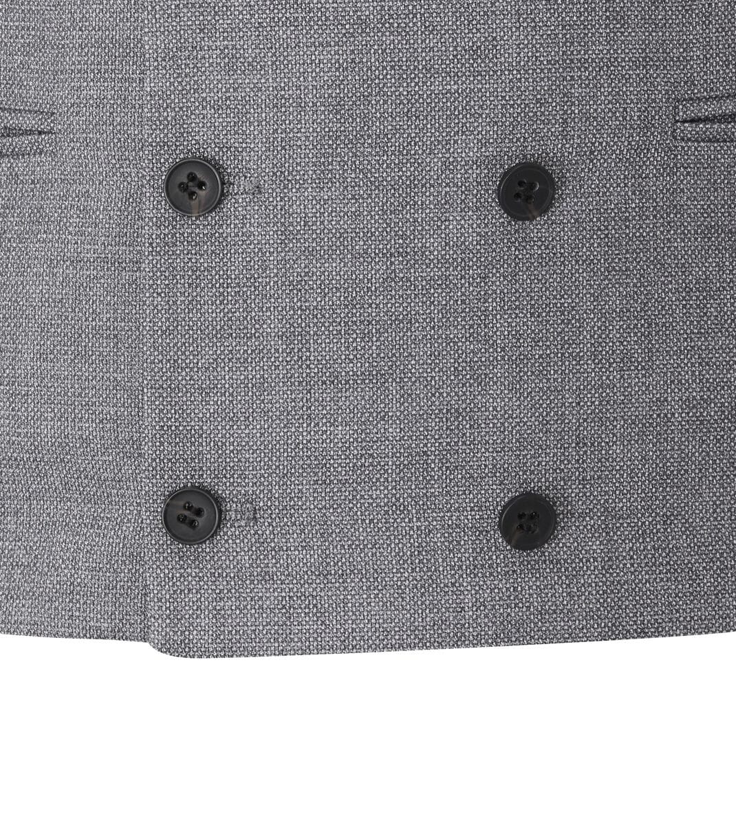 Harcourt Silver Waistcoat - Waistcoats - 34R - Double Breasted - Swagger & Swoon