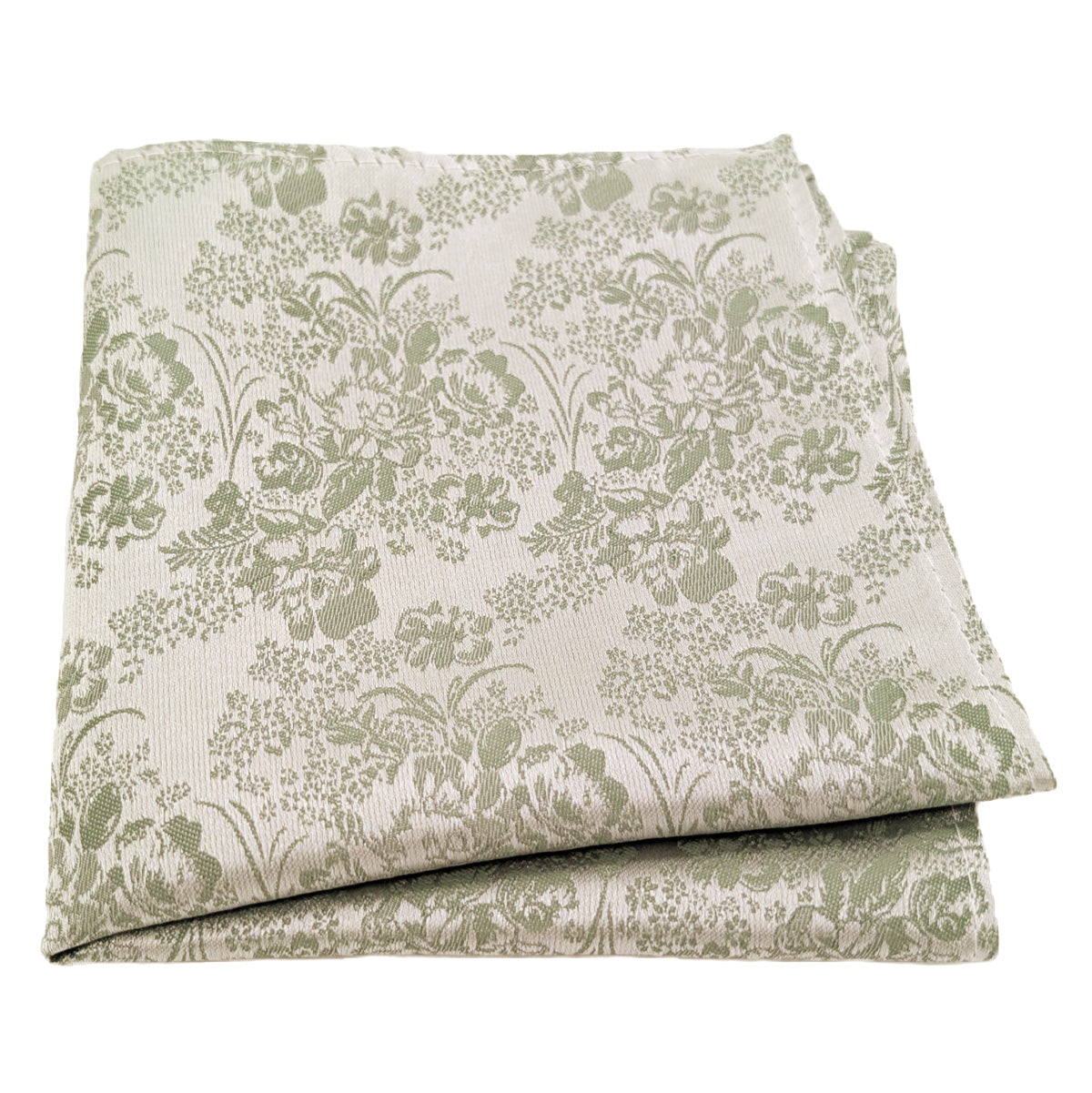 Wild Sage Floral Pocket Square