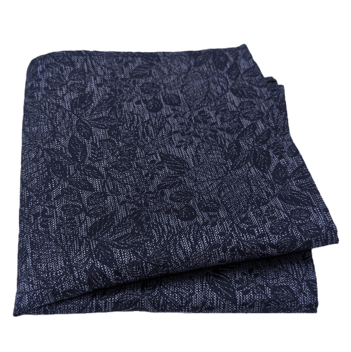 Navy Woodland Leaves Wedding Swatch