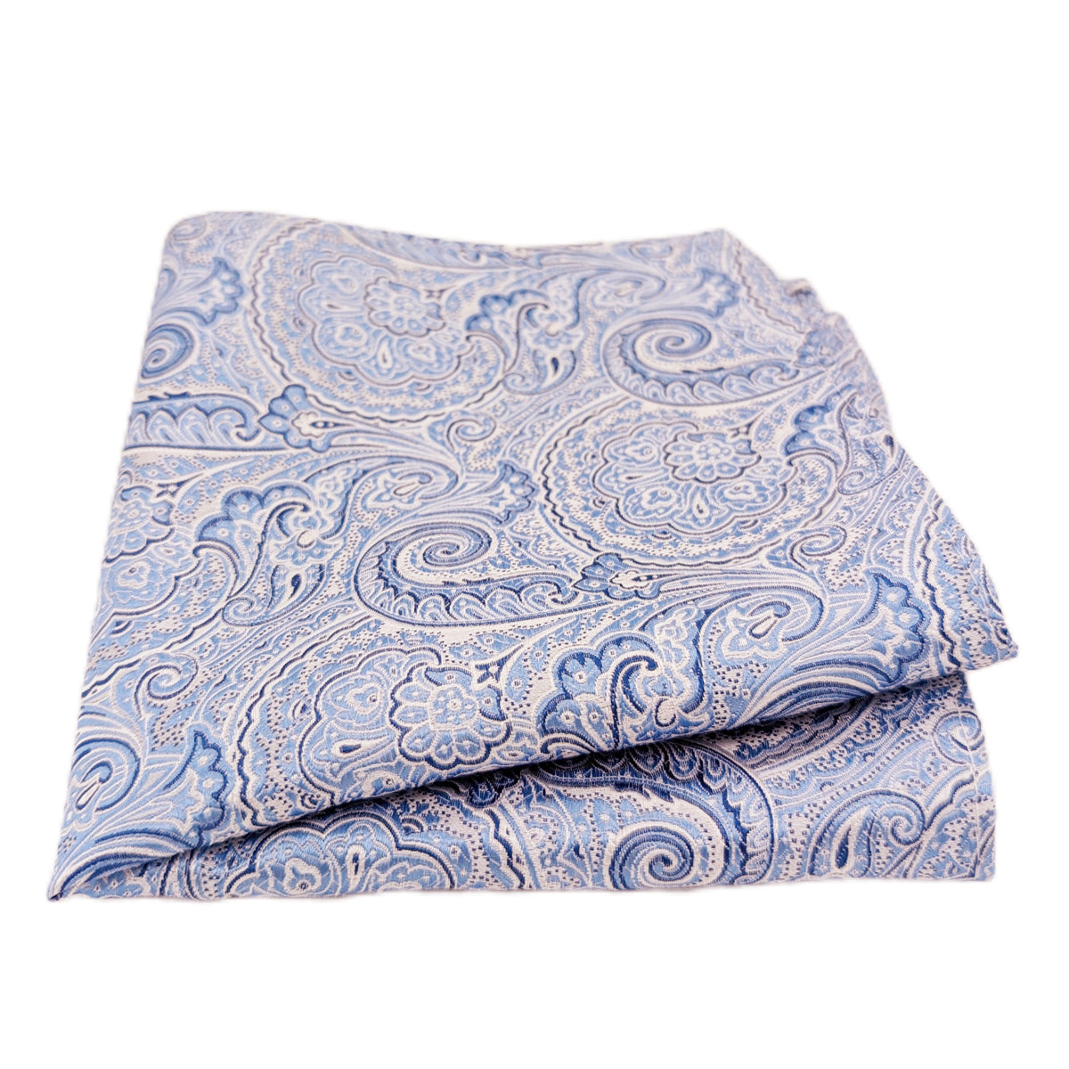 Periwinkle Paisley Pocket Square