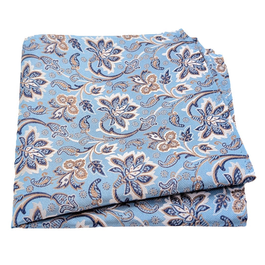 Sky Flowers Pocket Square