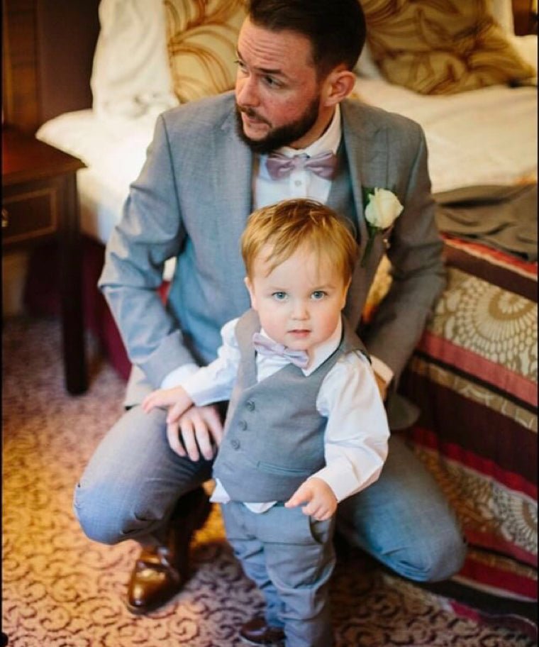 Lavender Frost Bow Tie - Wedding Bow Tie - Self - Tie - Add Pocket Square - Save £1.00 - Swagger & Swoon
