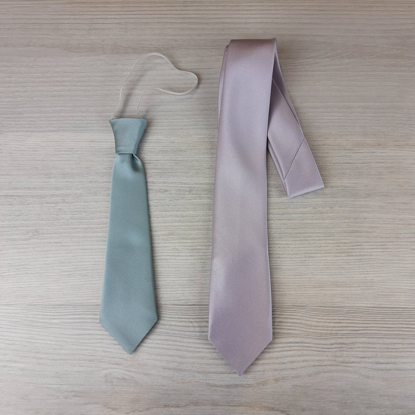 Light Rose Shantung Boys Ties - Childrenswear - Self - Tie (Age 6 - 12) - Swagger & Swoon