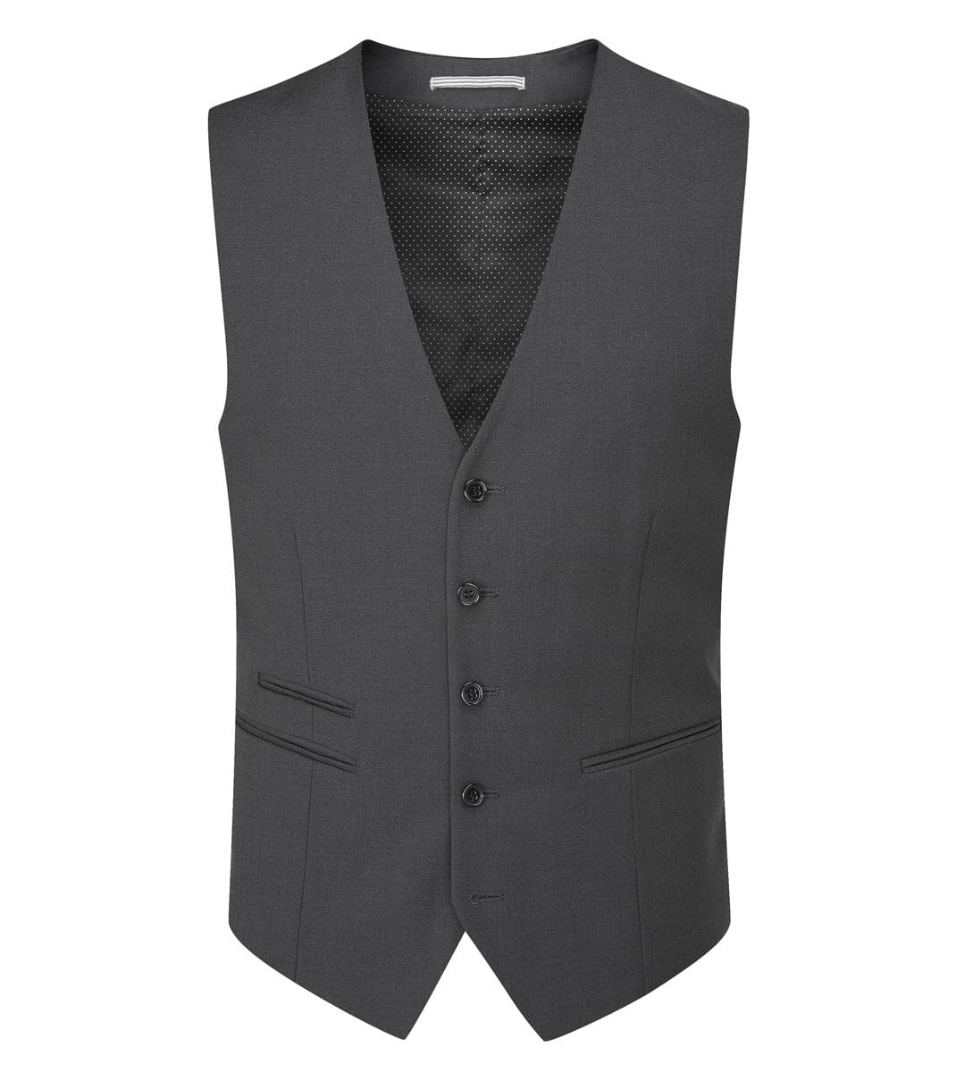 Madrid Charcoal Waistcoat - Waistcoats - 34R - Swagger & Swoon