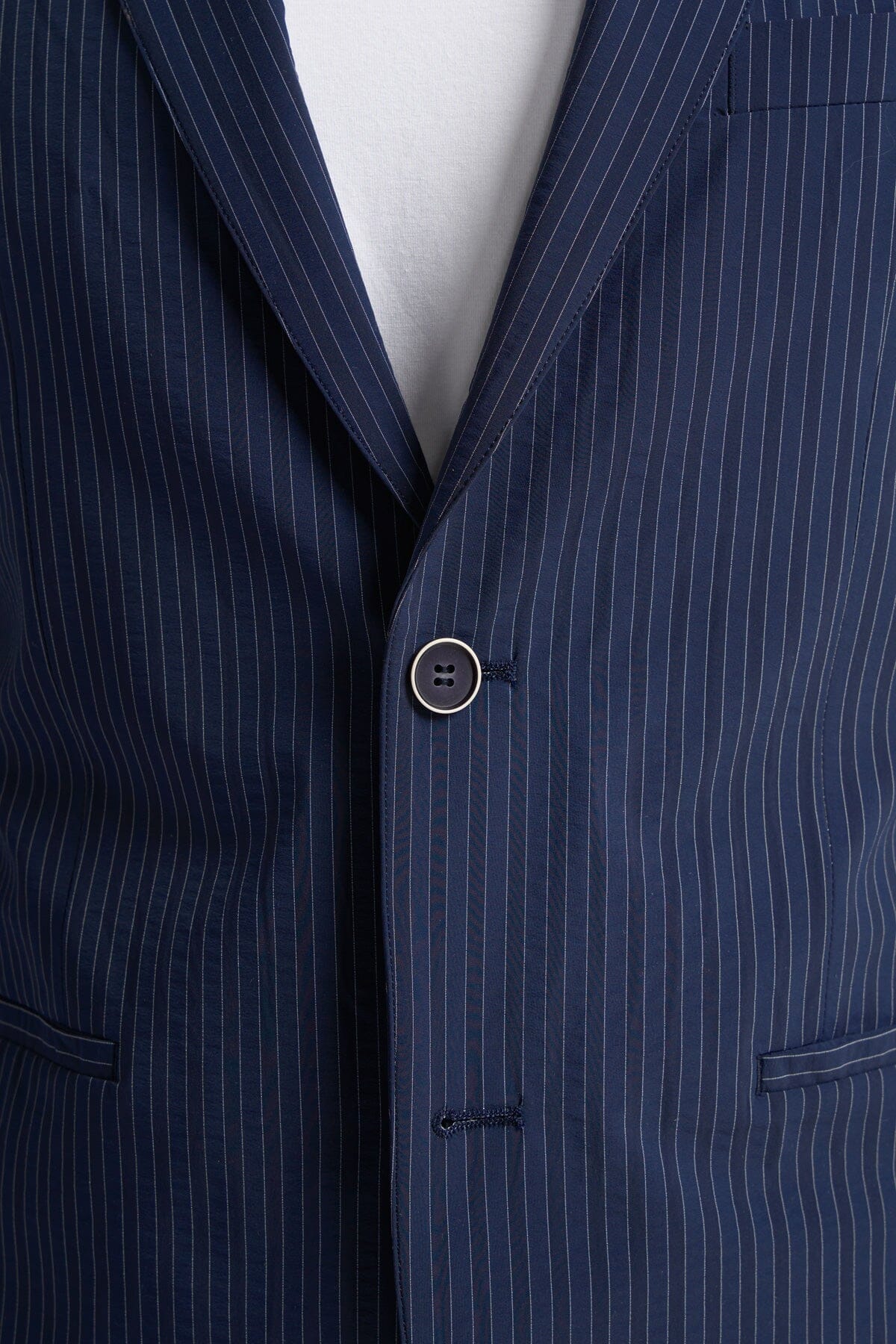 Odense Navy Pinstripe Blazer - Blazers & Jackets -