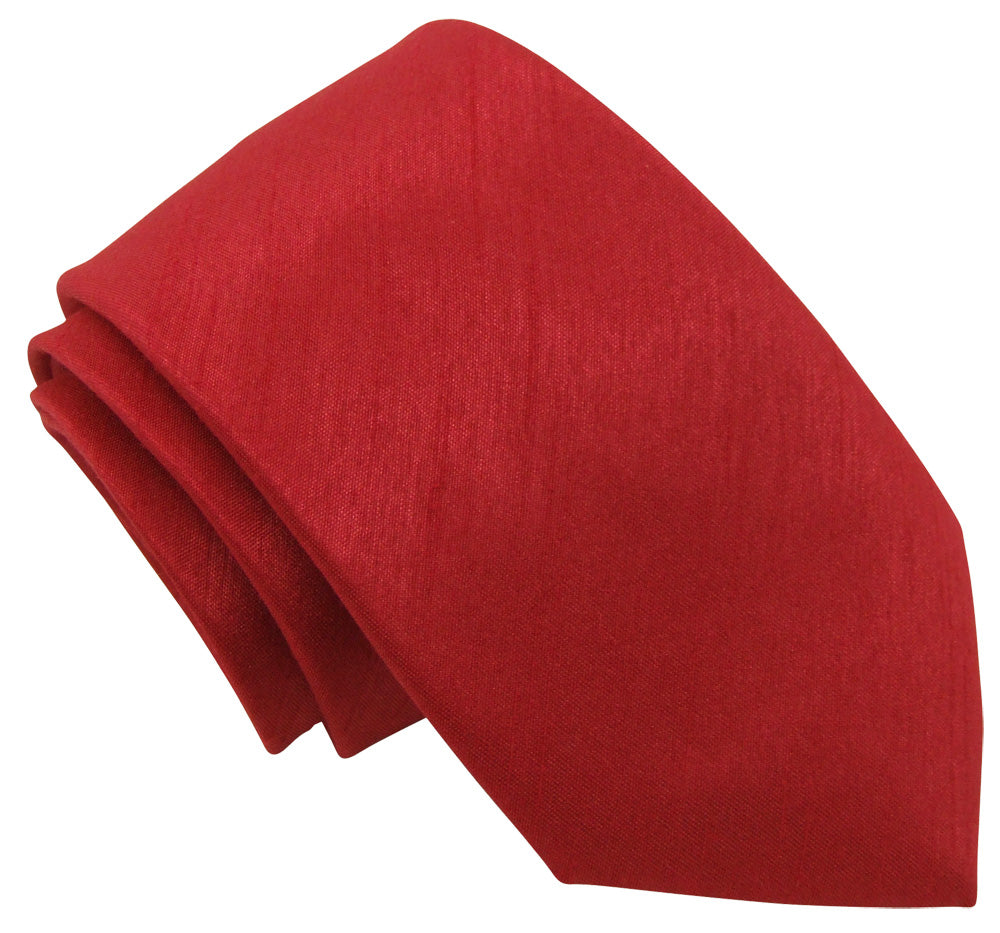 Tomato Shantung Boys Ties