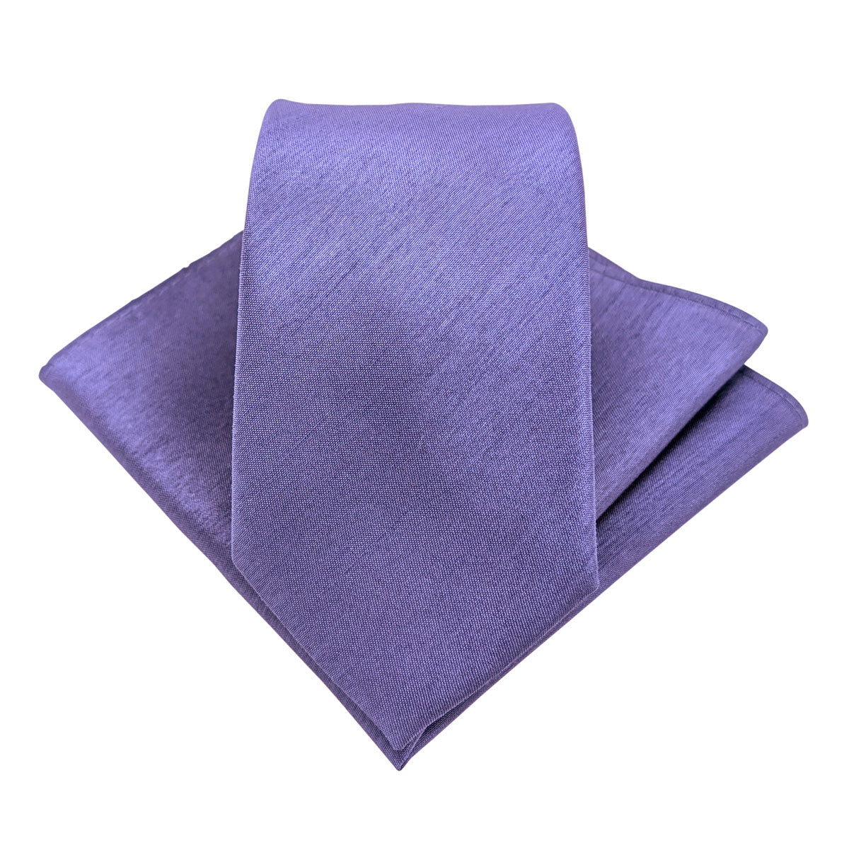 Violet Shantung Pocket Square