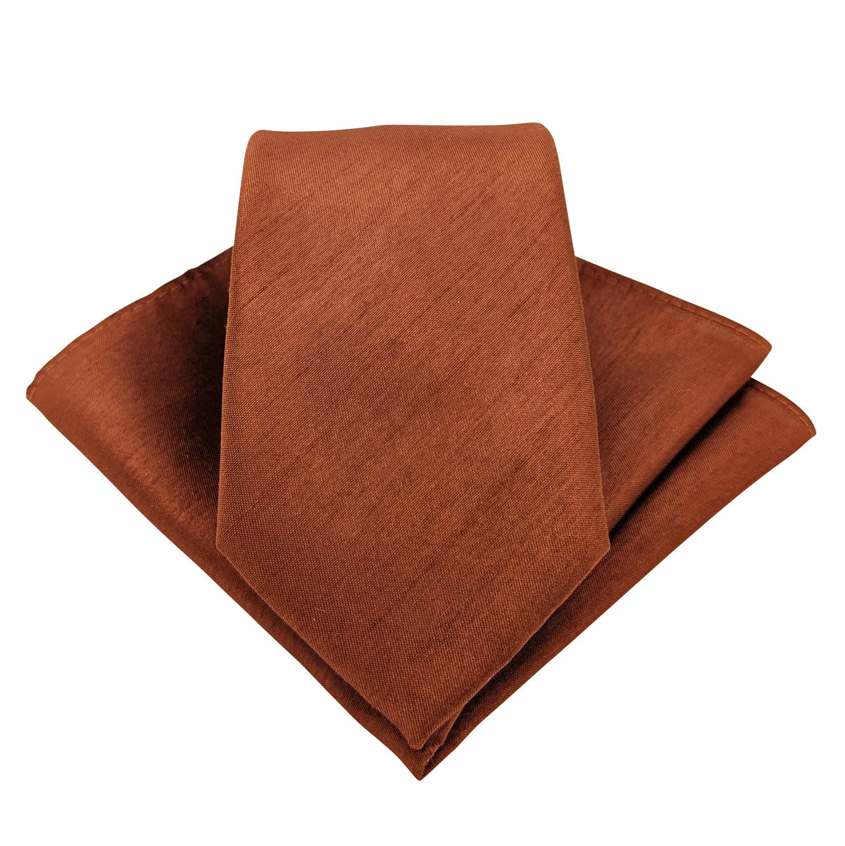 Russet Shantung Wedding Tie