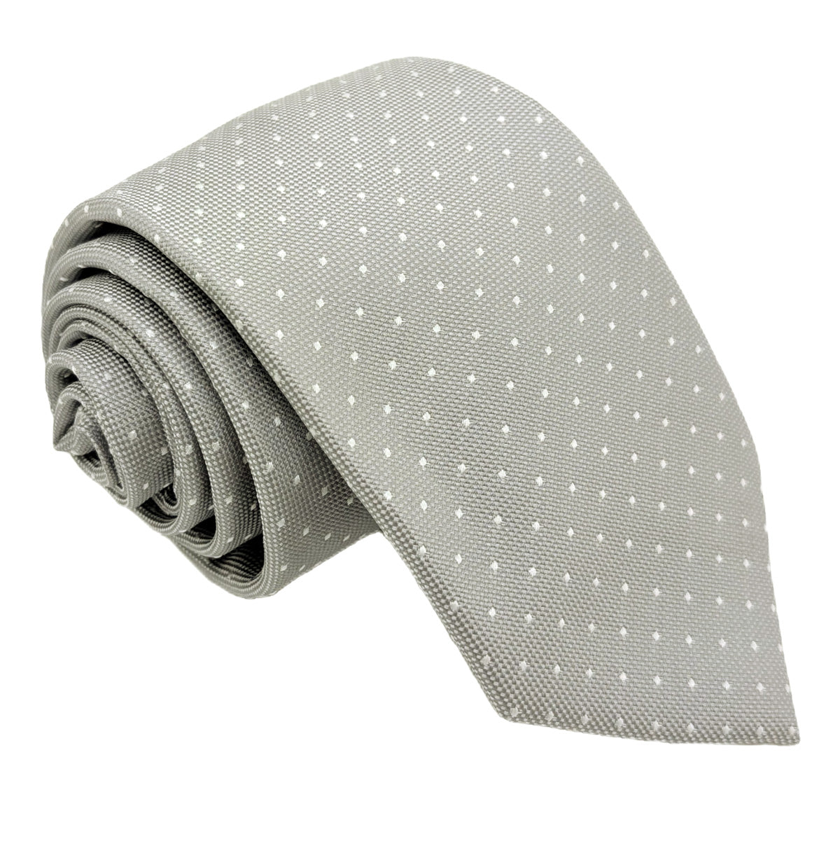 Pearl Grey Pin Dots Wedding Swatch
