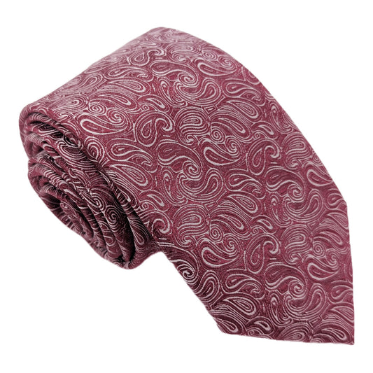 Cassis Paisley Wedding Tie