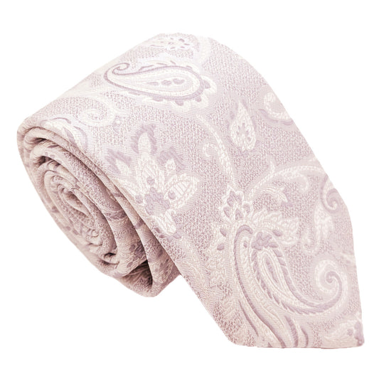 Ivory Baroque Paisley Wedding Tie