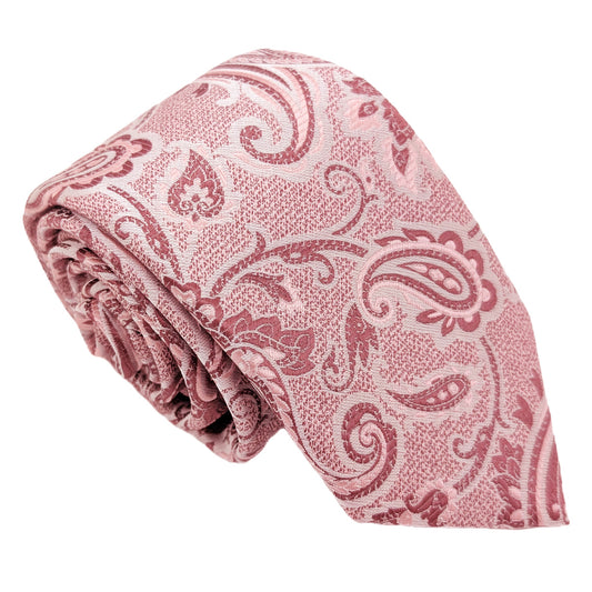 Desert Rose Baroque Paisley Wedding Tie