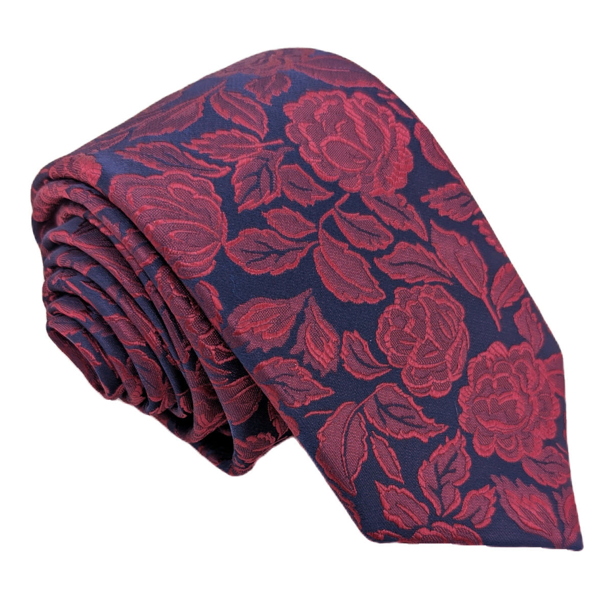 Cassis Roses Wedding Tie