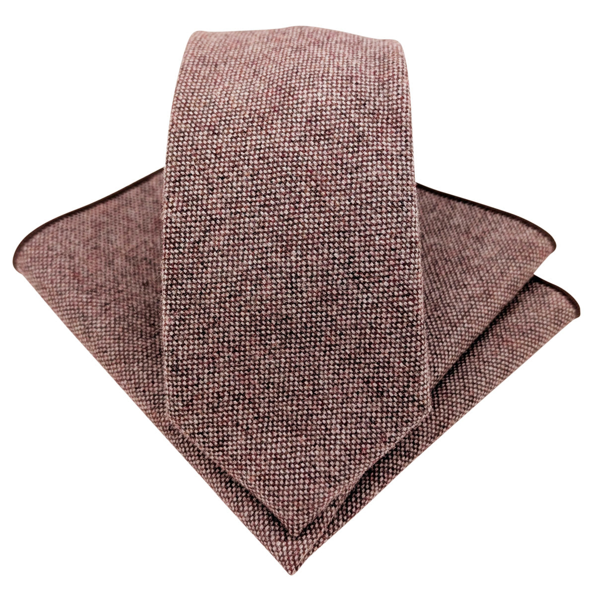 Soft Pink Tweed Wedding Swatch