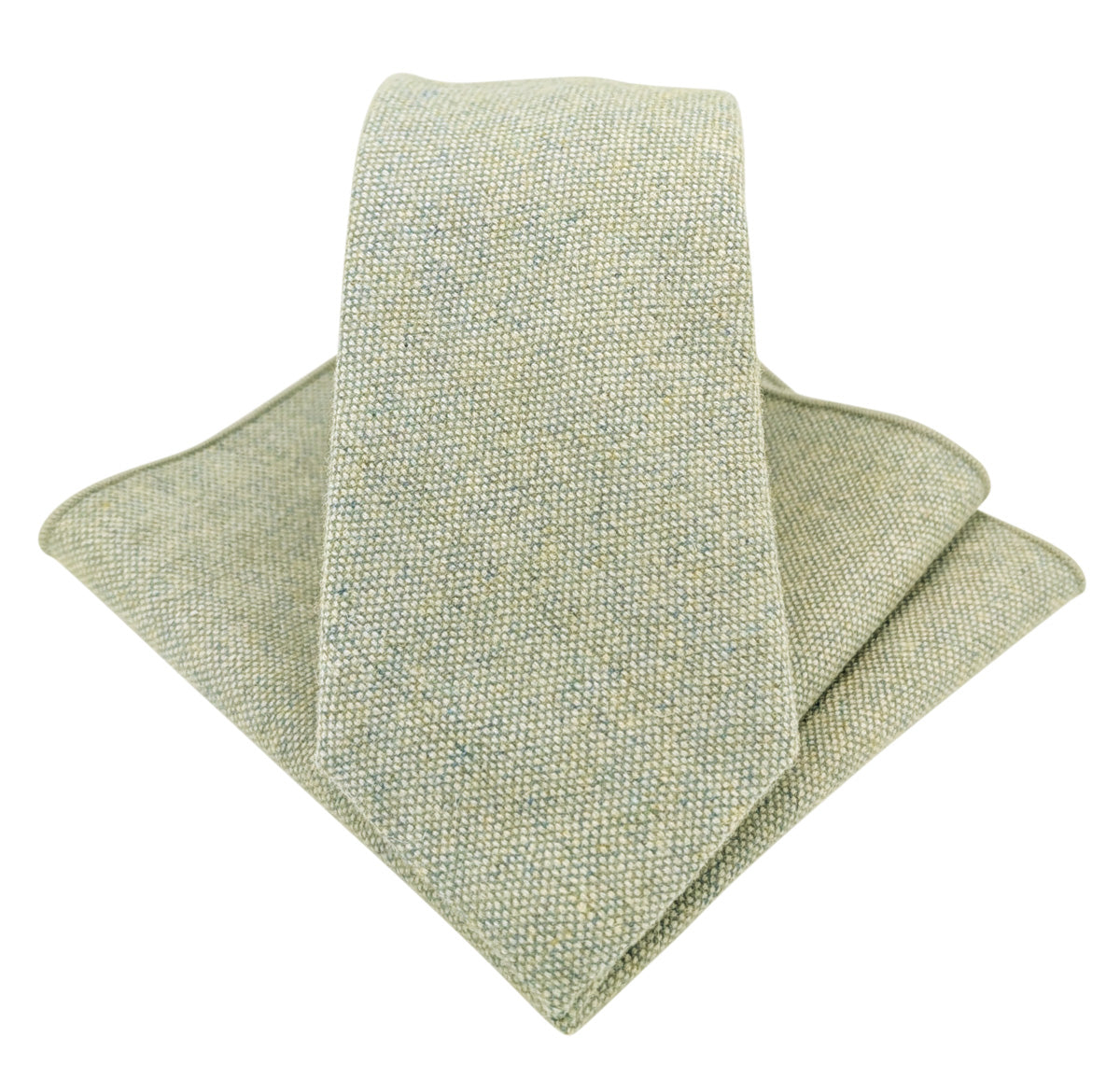 Mint Tweed Pocket Square