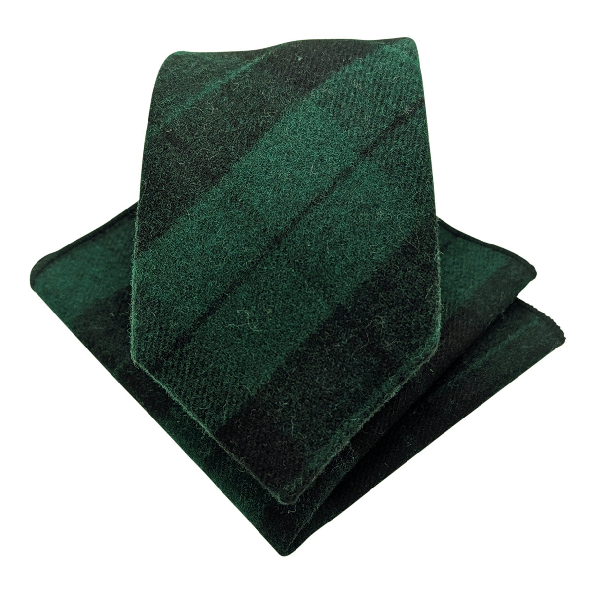 Black & Green Tartan Pocket Square