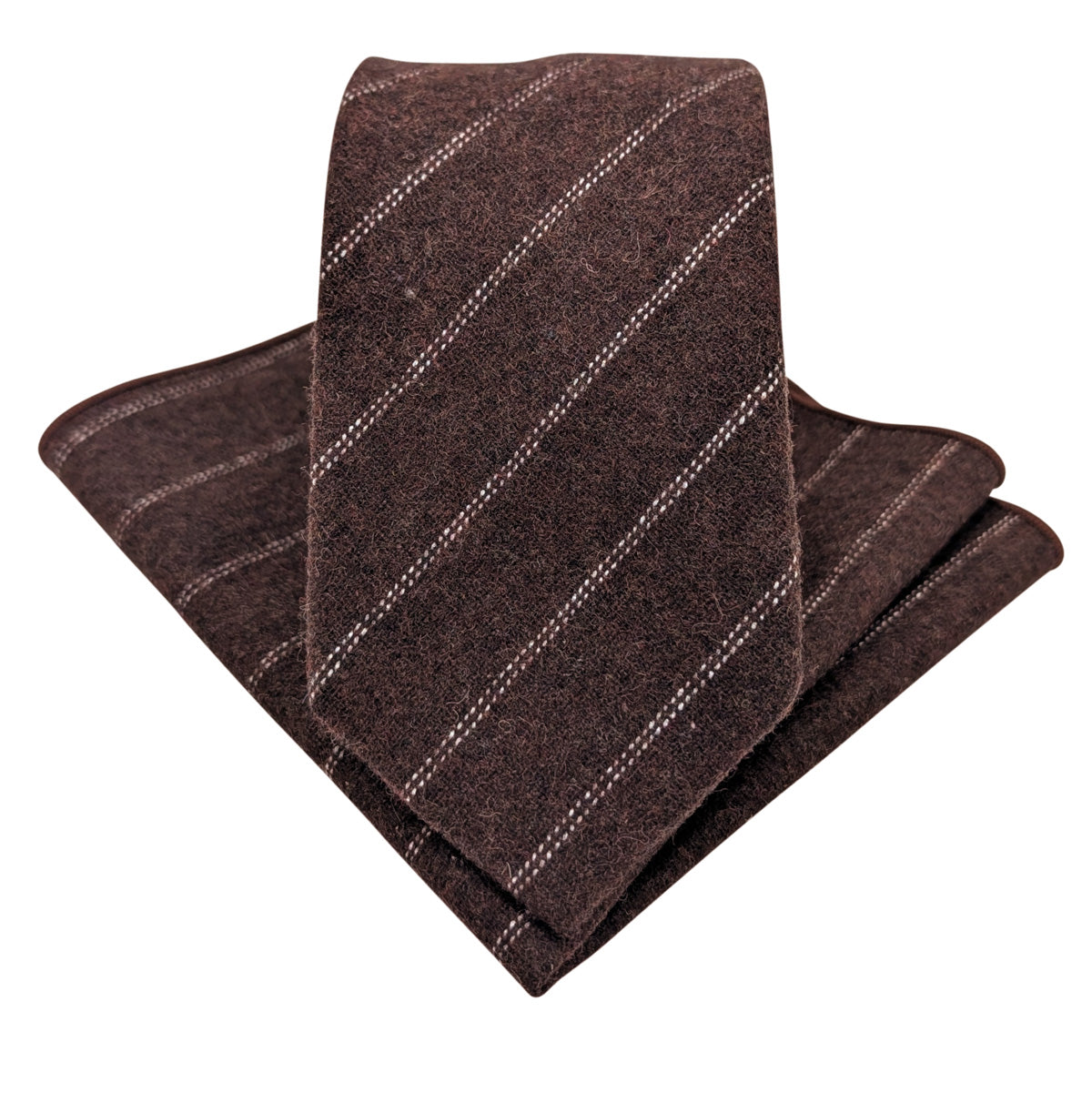 Brown Pinstripe Wedding Swatch