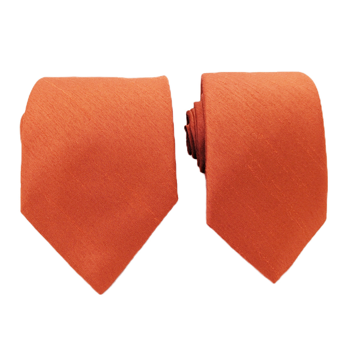 Rust Shantung Wedding Tie