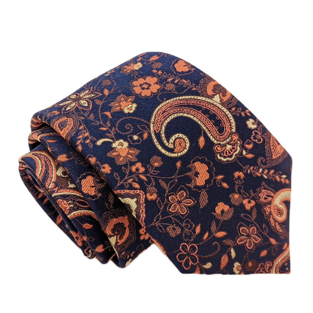 Orange Floral Paisley Wedding Swatch