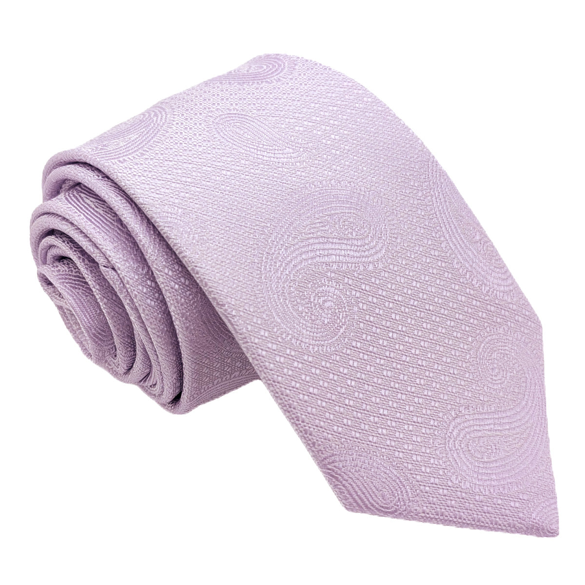 Pale Lilac Paisley Wedding Tie