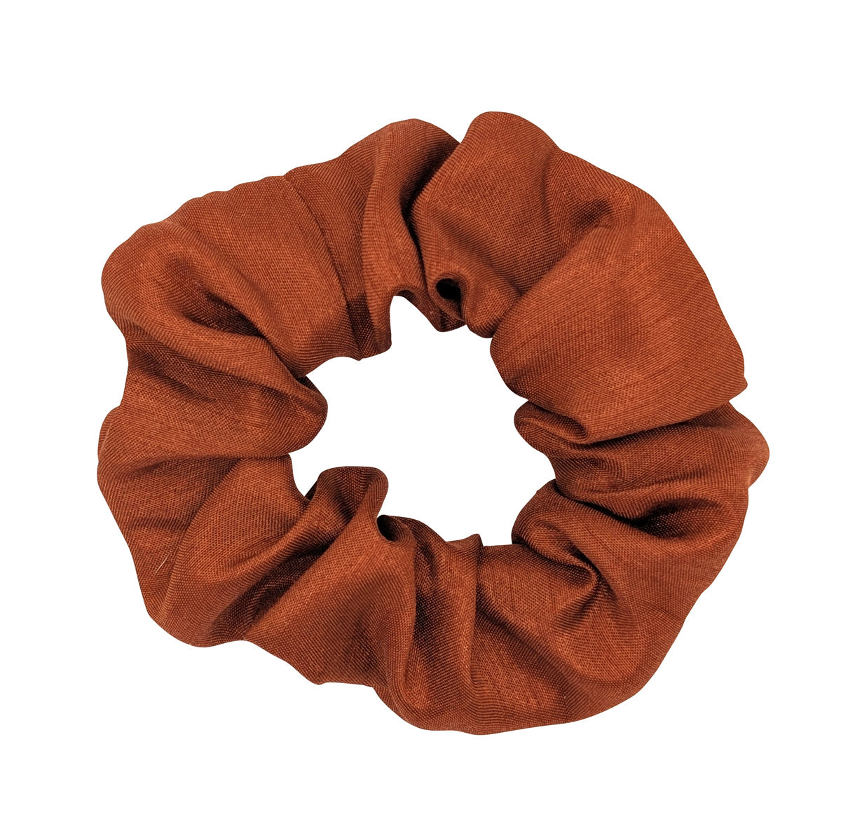Russet Shantung Wedding Scrunchie