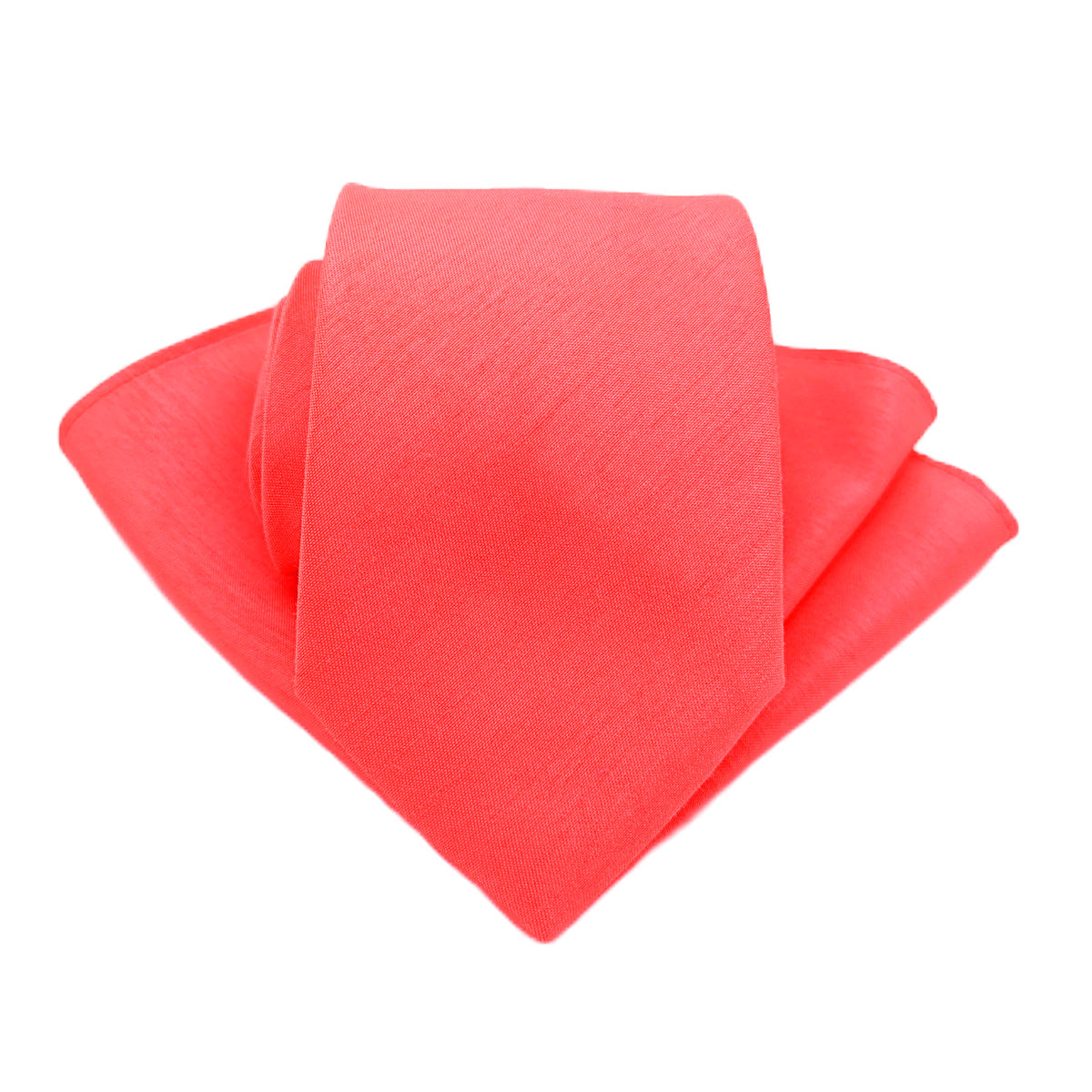 Watermelon Shantung Wedding Tie