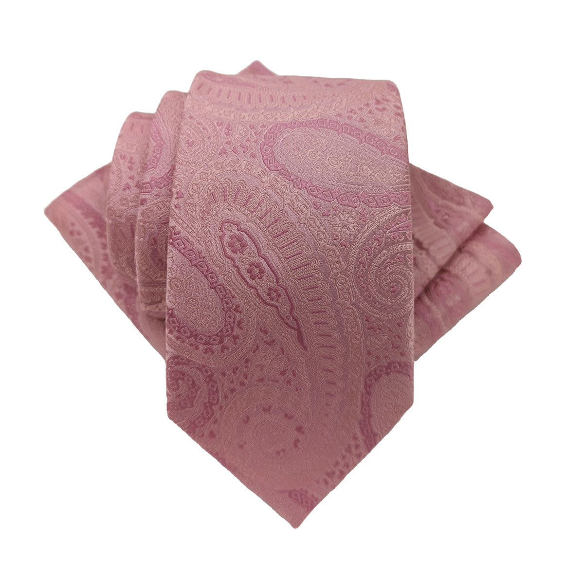 Pink Paisley Swirls Pocket Square
