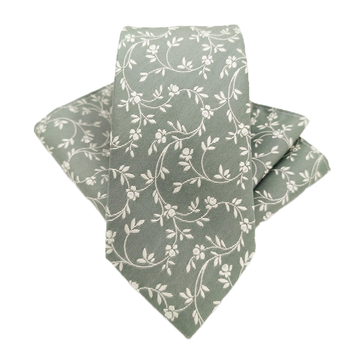 Sage Leaves Wedding Tie