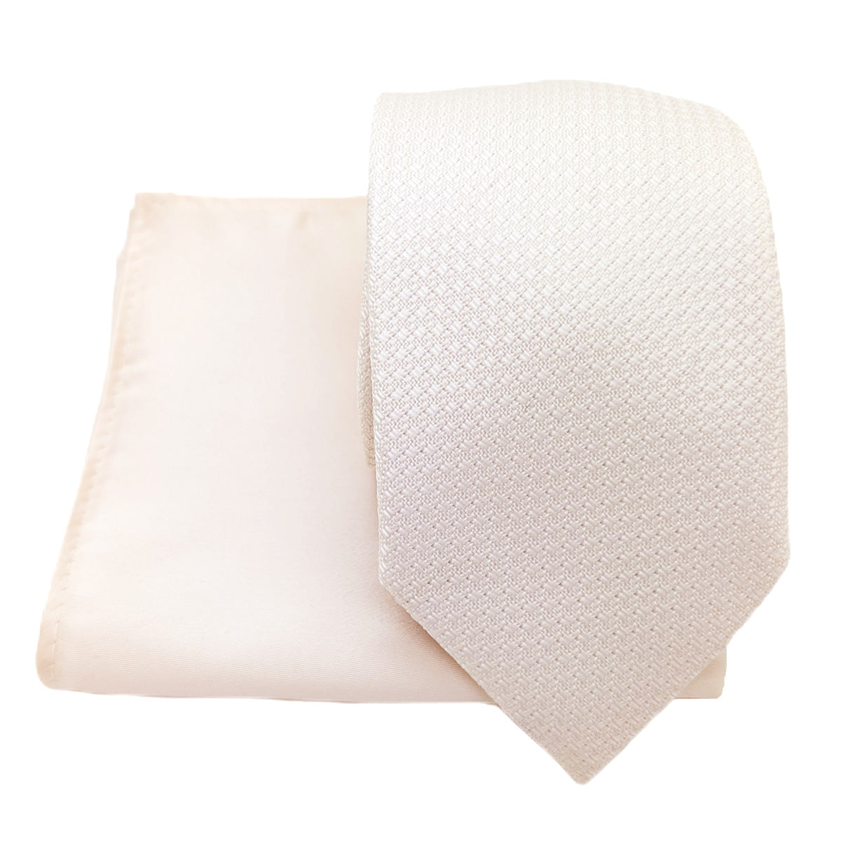 Mix and Match - Ivory Patterned & Ivory Wedding Tie Set