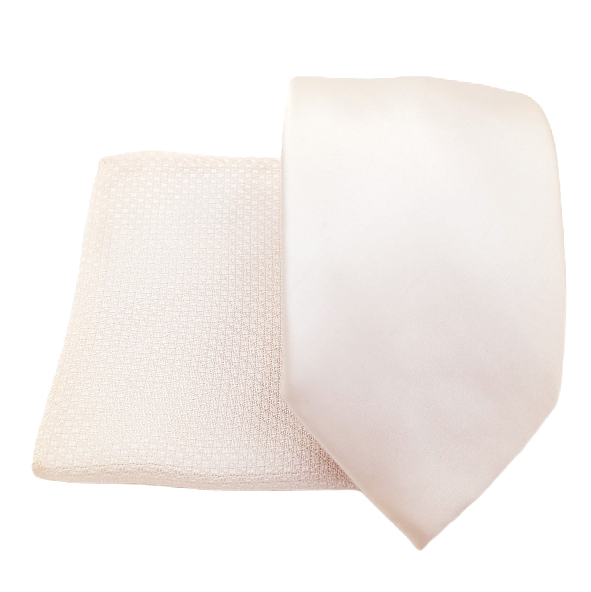 Mix and Match - Ivory Patterned & Ivory Wedding Tie Set