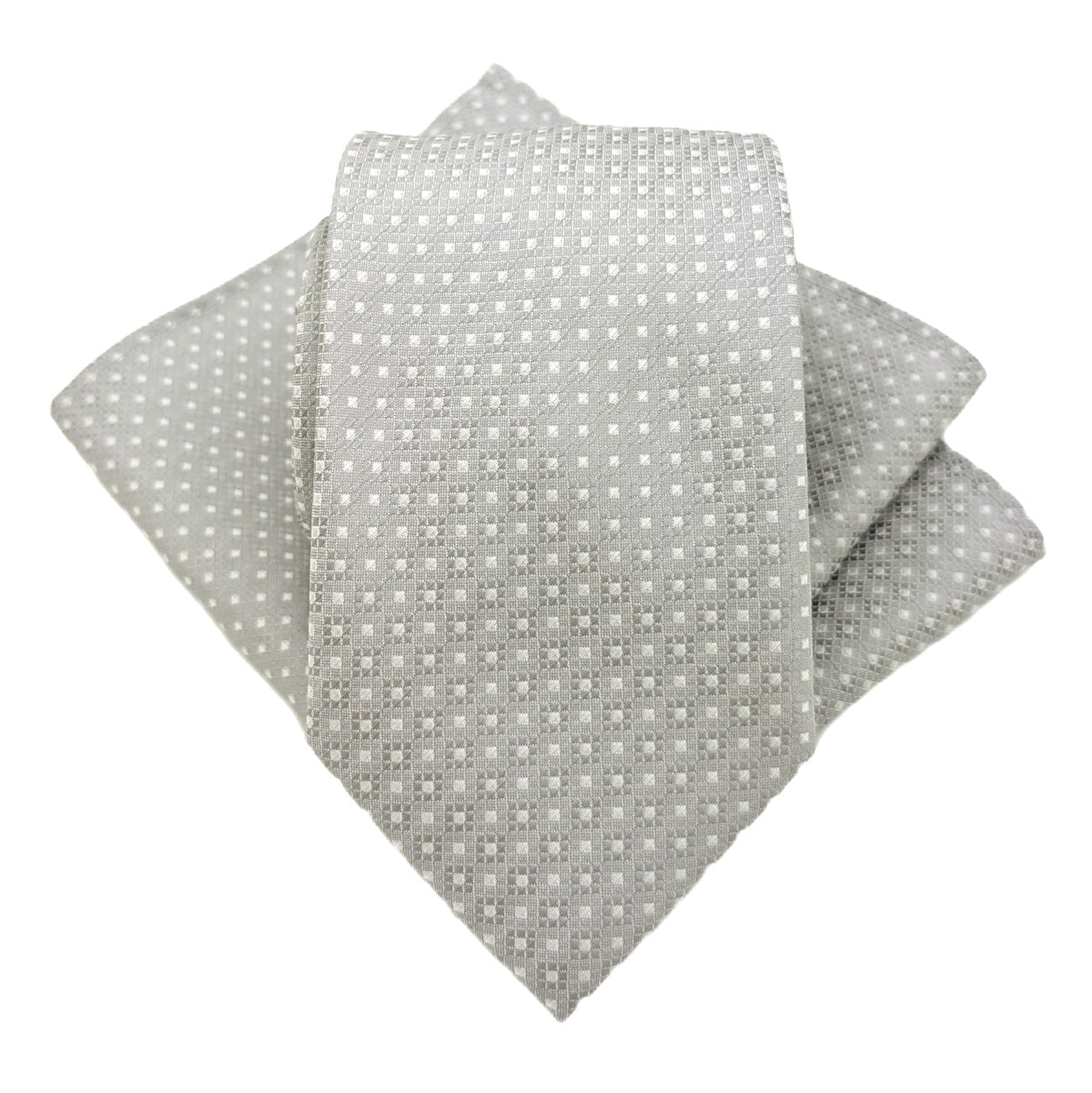 Pearl Grey Diamonds Wedding Tie