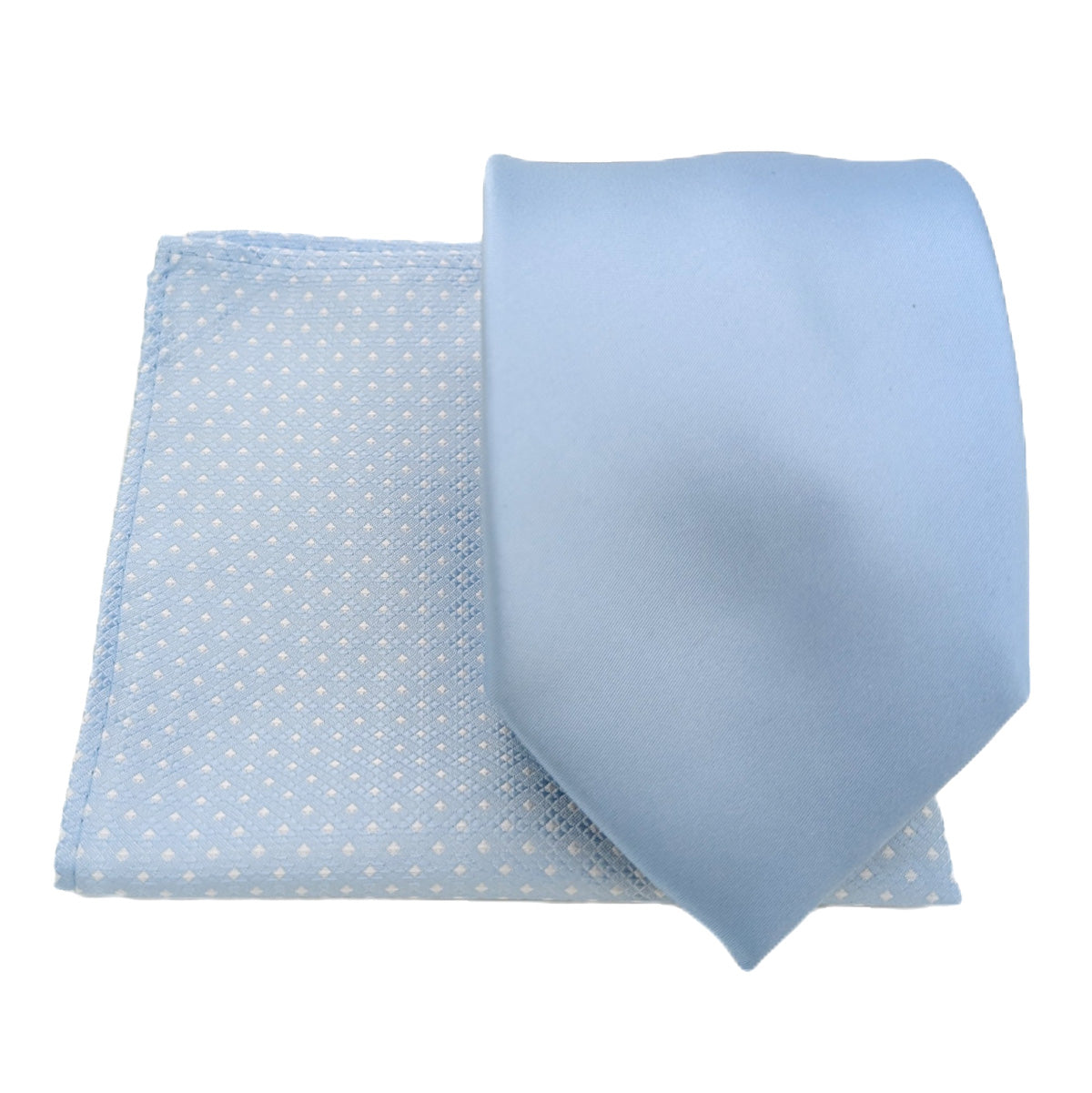 Mix and Match - Blue Patterned & Blue Wedding Tie Set