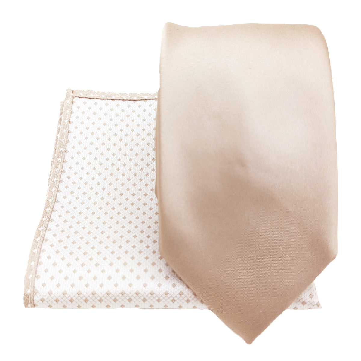 Mix and Match - Oyster Patterned & Oyster Wedding Tie Set