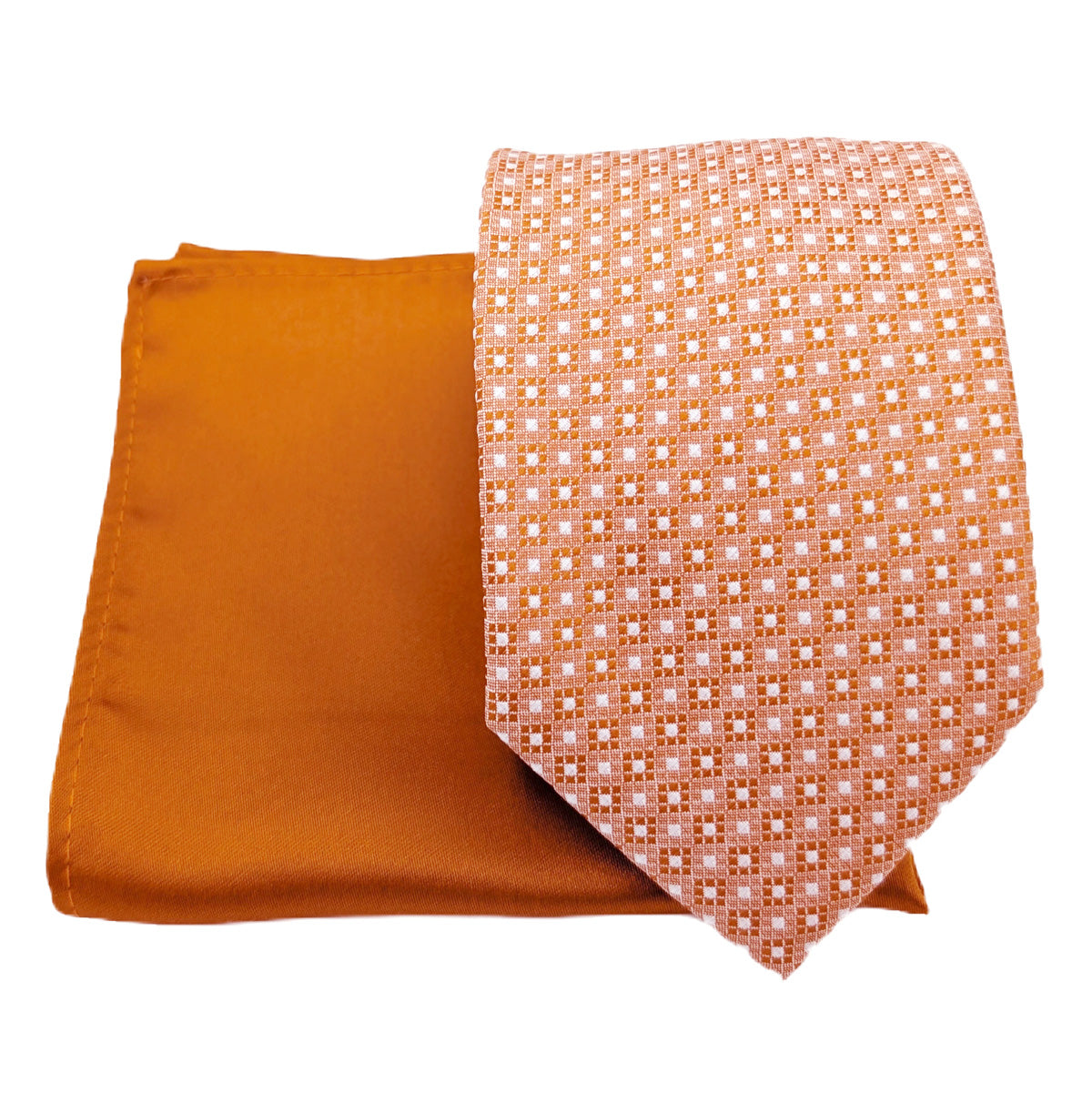 Mix and Match - Spice Patterned & Spice Wedding Tie Set