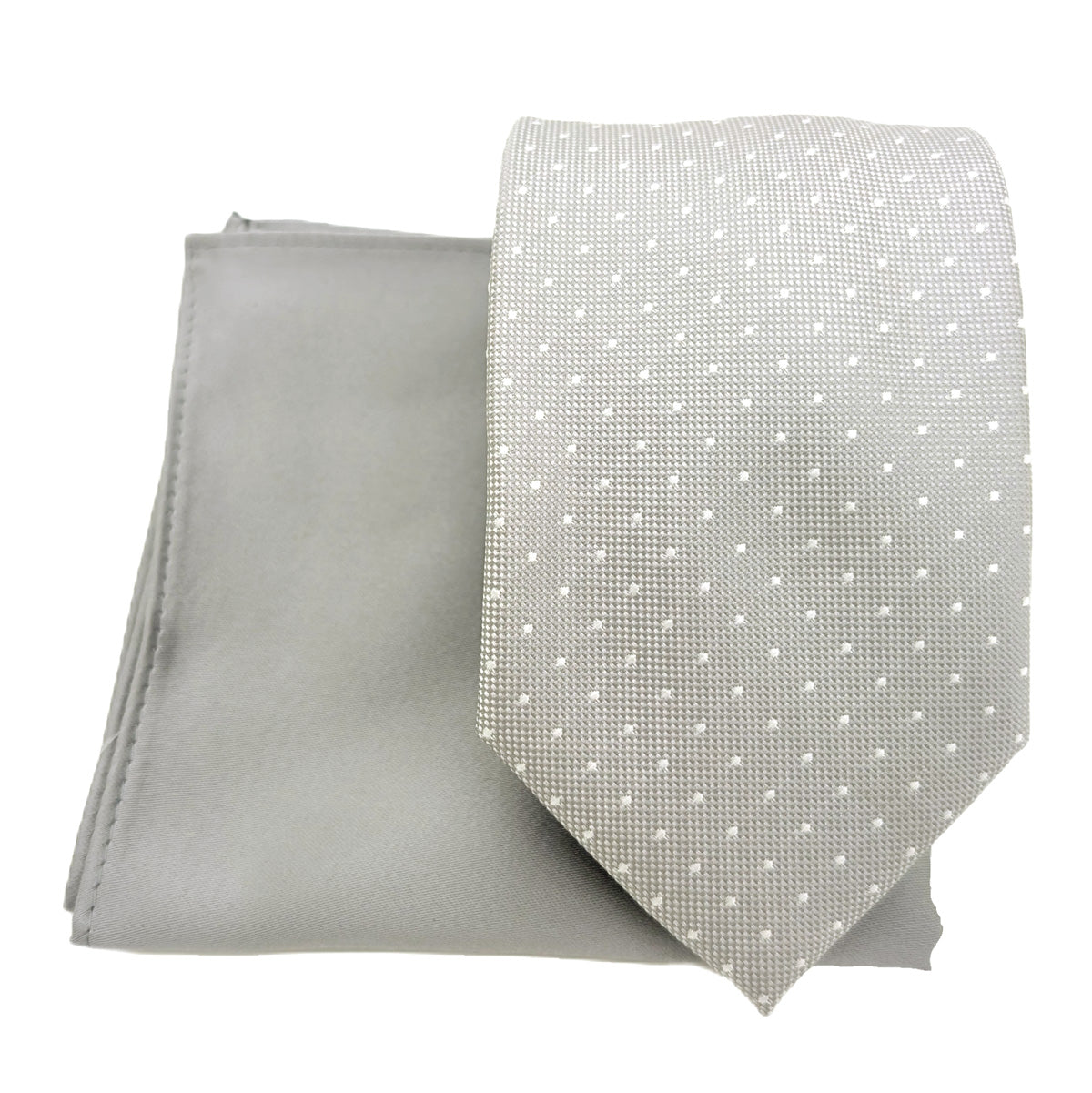 Pearl Grey Pin Dots Wedding Swatch