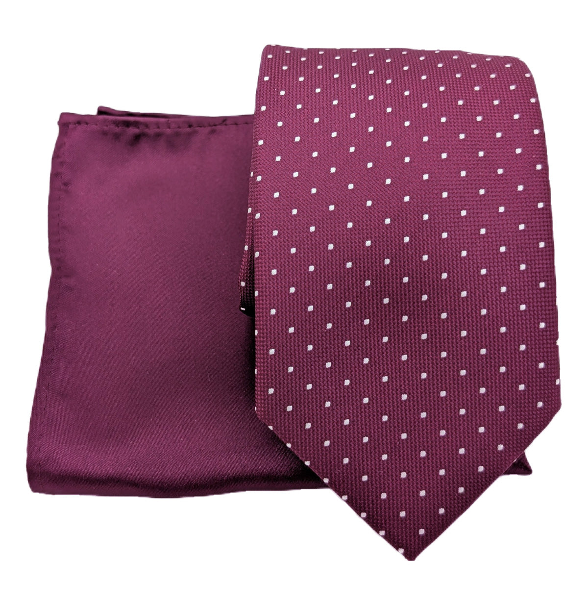 Cassis Pin Dots Wedding Swatch