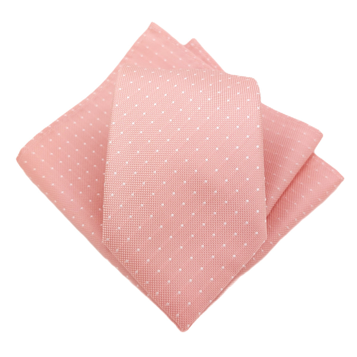 Rose Pink Pin Dots Wedding Tie