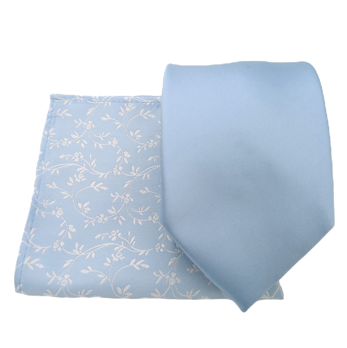 Mix and Match - Blue Patterned & Blue Wedding Tie Set