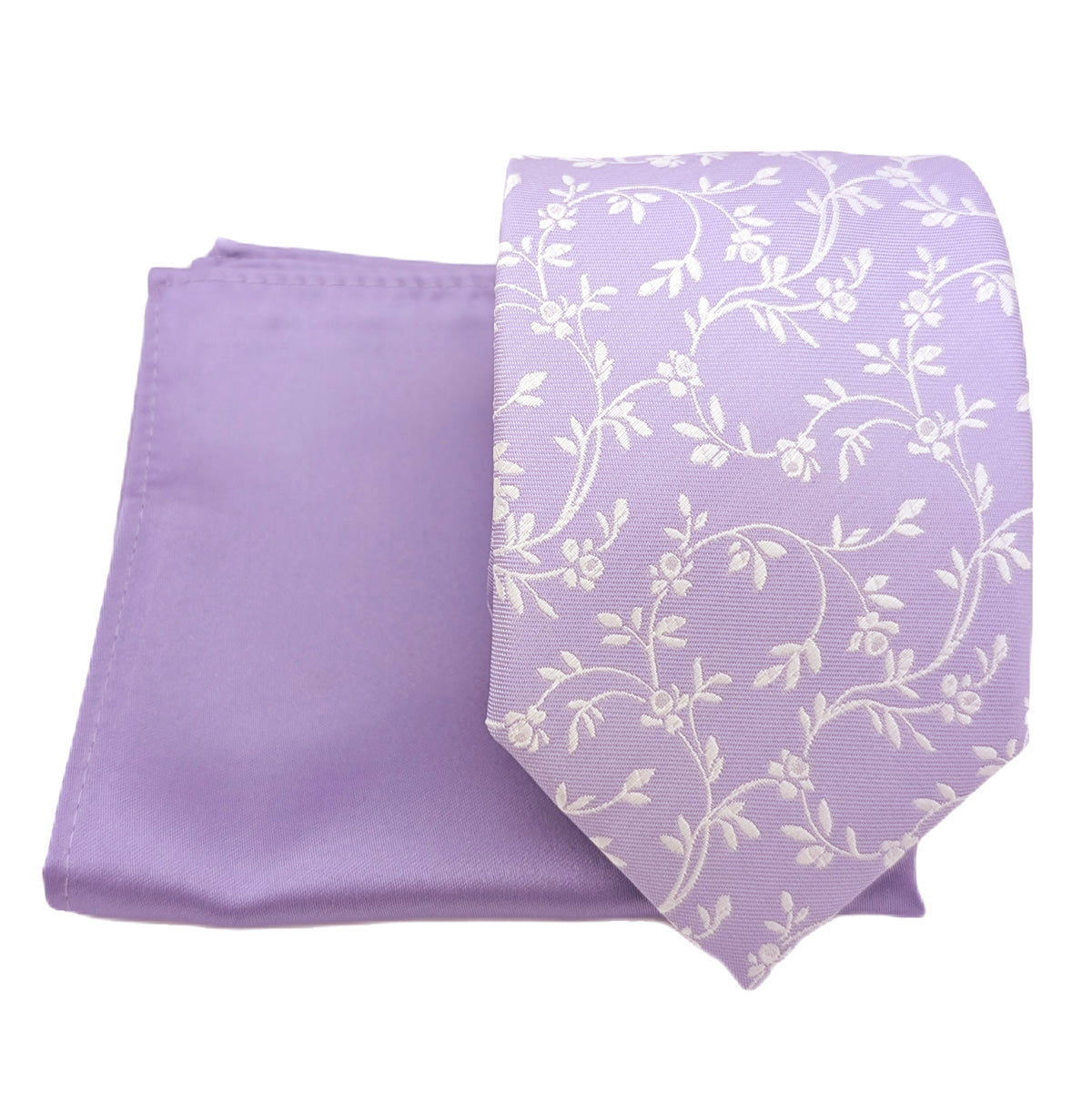 Mix and Match - Purple Patterned & Purple Wedding Tie Set