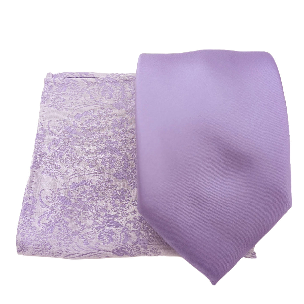 Mix and Match - Purple Patterned & Purple Wedding Tie Set