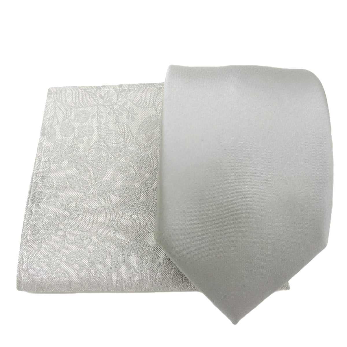 Mix and Match - Grey Patterned & Grey Wedding Tie Set