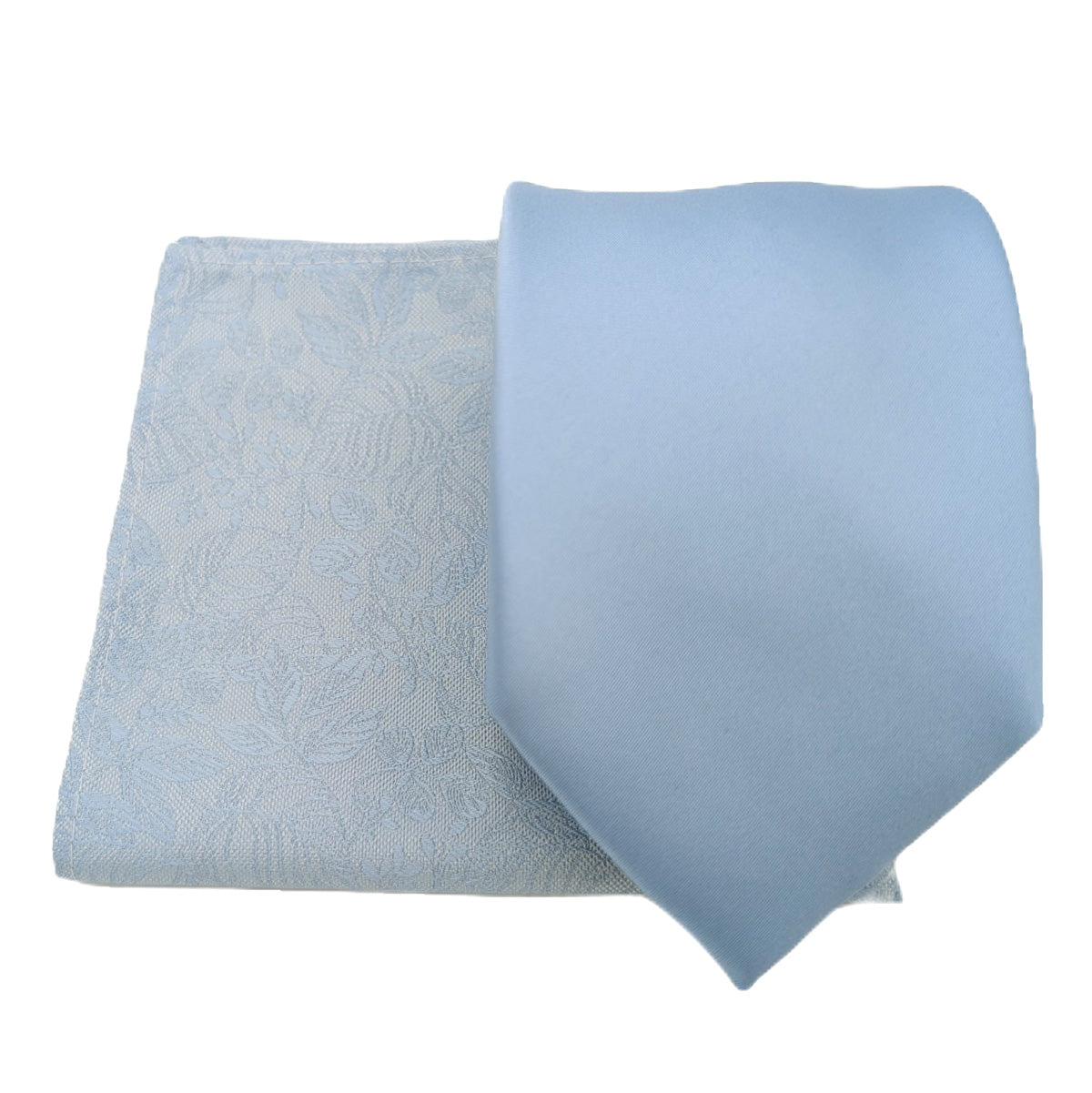 Mix and Match - Blue Patterned & Blue Wedding Tie Set