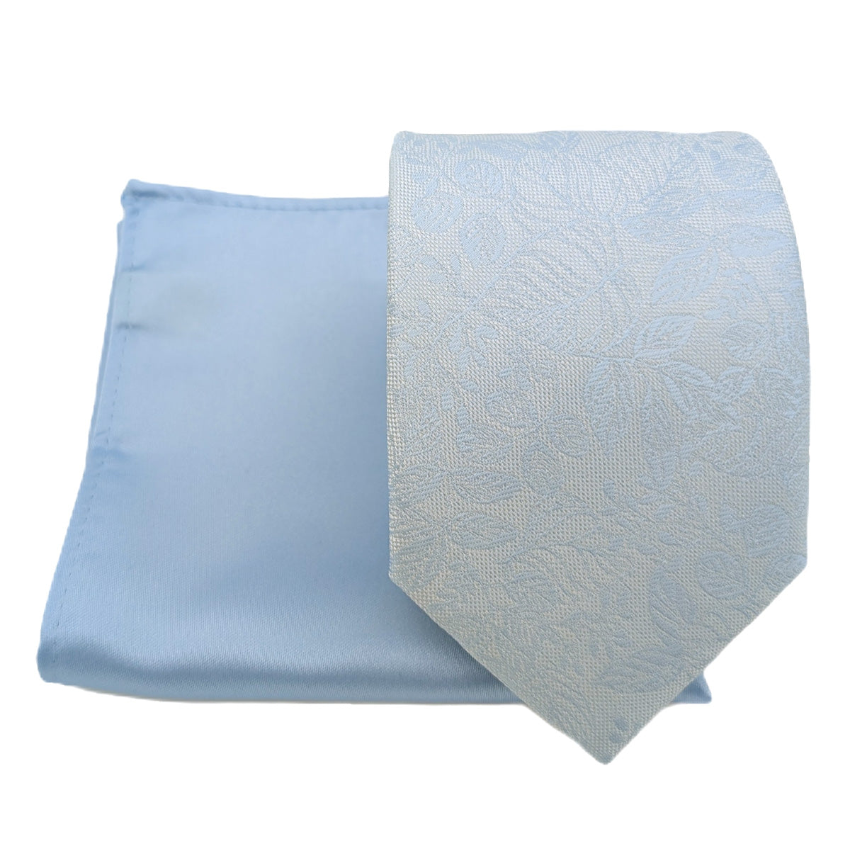 Mix and Match - Blue Patterned & Blue Wedding Tie Set