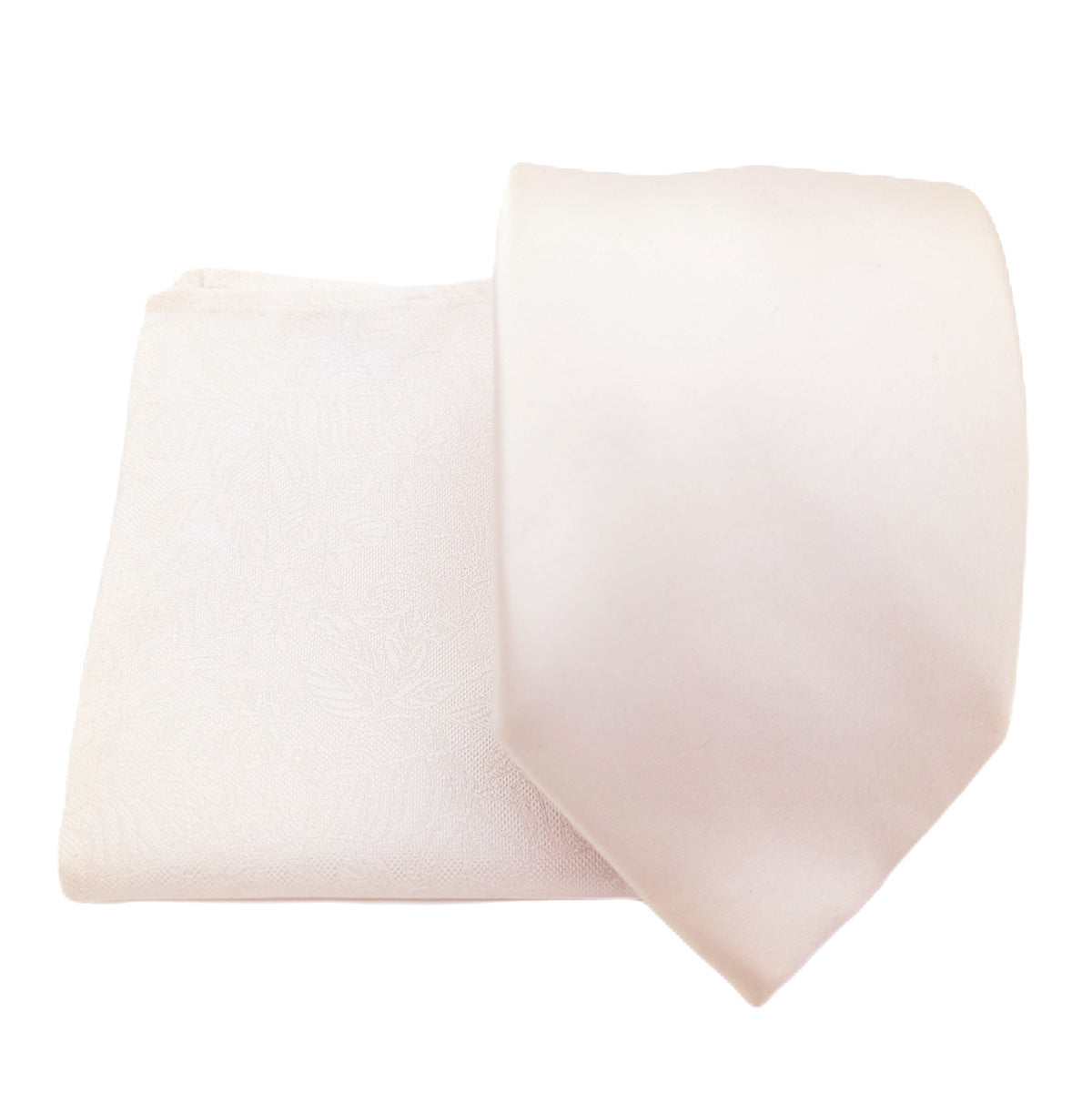 Ivory Woodland Leaves Pocket Square