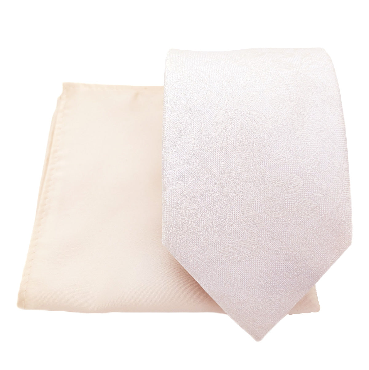 Mix and Match - Ivory Patterned & Ivory Wedding Tie Set