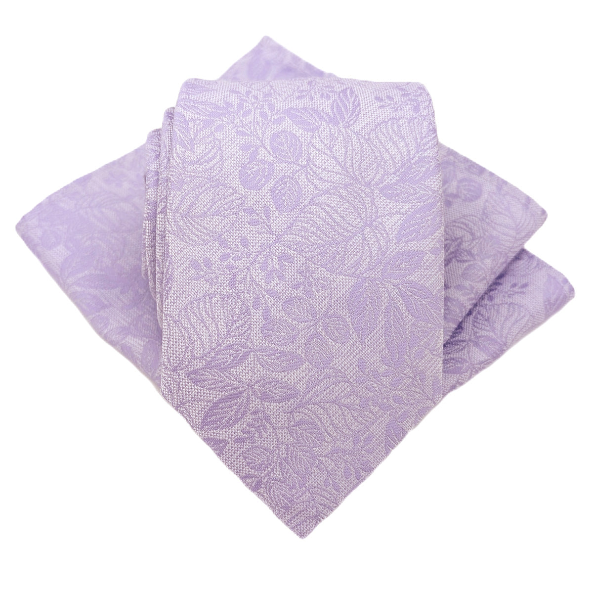 Cool Lilac Woodland Leaves Wedding Swatch